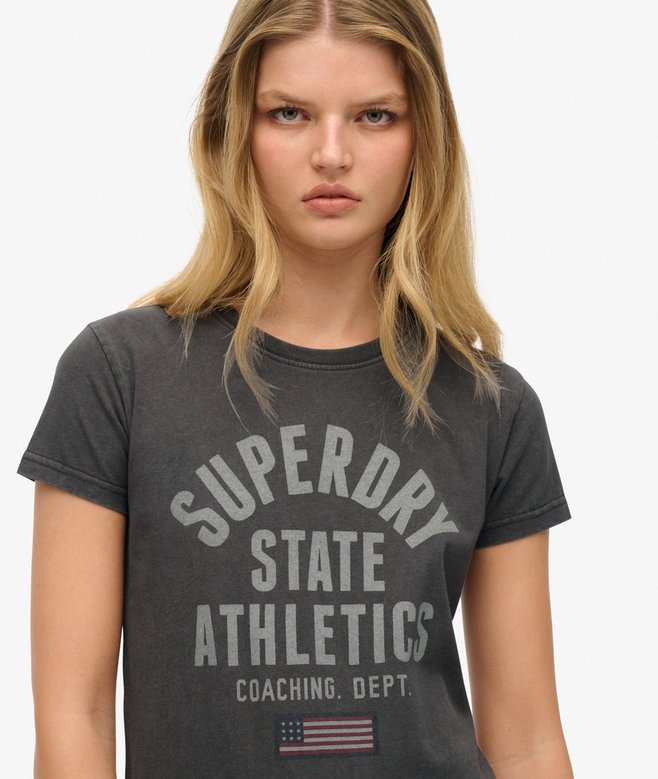 Athletic Graphic Fitted T-Shirt