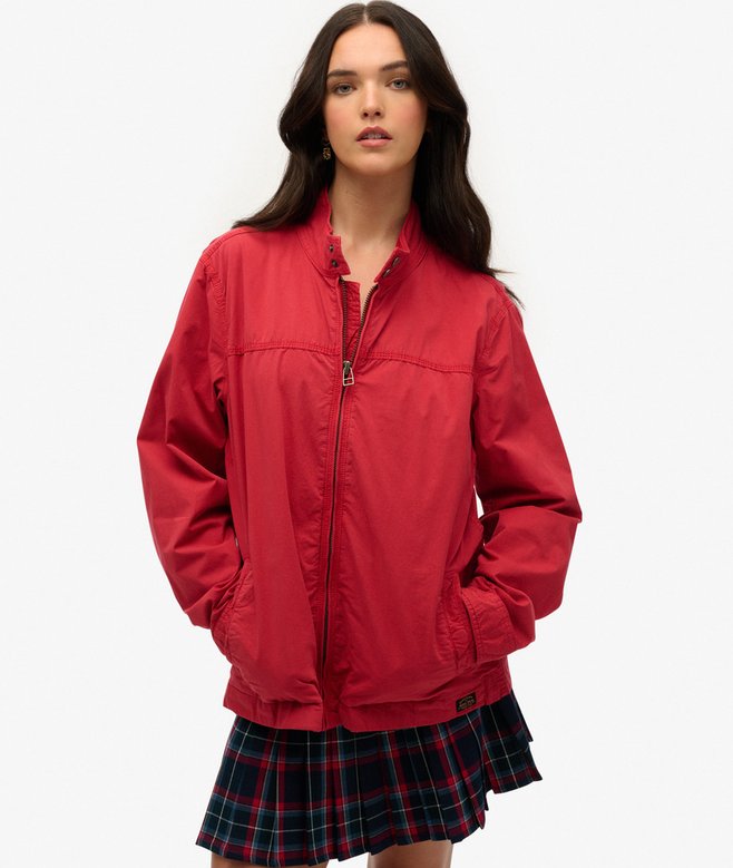 Oversized Classic Harrington Jacket