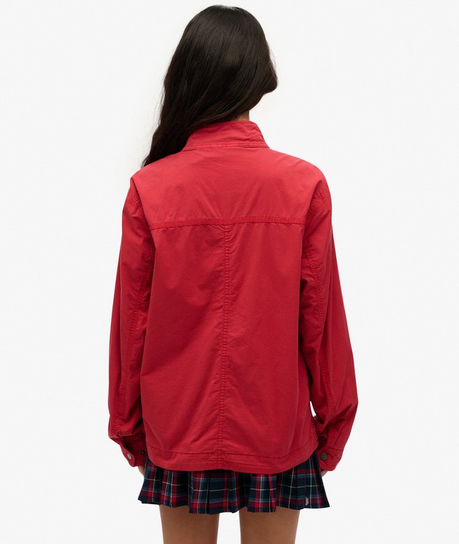 Oversized Classic Harrington Jacket
