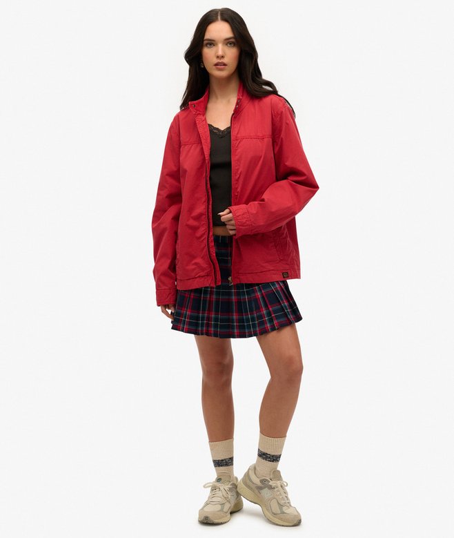 Oversized Classic Harrington Jacket