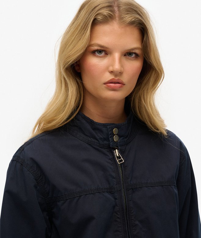 Oversized Classic Harrington Jacket