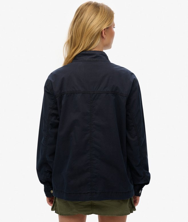 Oversized Classic Harrington Jacket