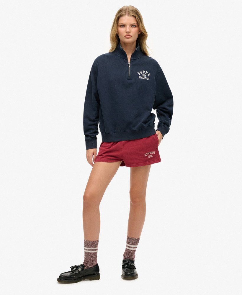 womens Athletic Essentials Half Zip Jumper in NAUTICAL NAVY