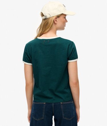 Athletic Essential Ringer Fitted T-Shirt Image 4