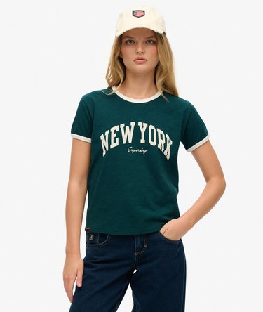 Athletic Essential Ringer Fitted T-Shirt Image 1