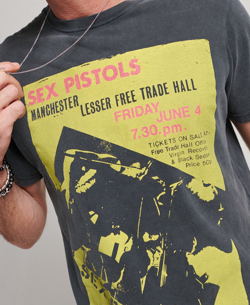 トップス sex PisTOLS mens Sex Pistols x Superdry Limited Edition T-shirt in Mid Back In