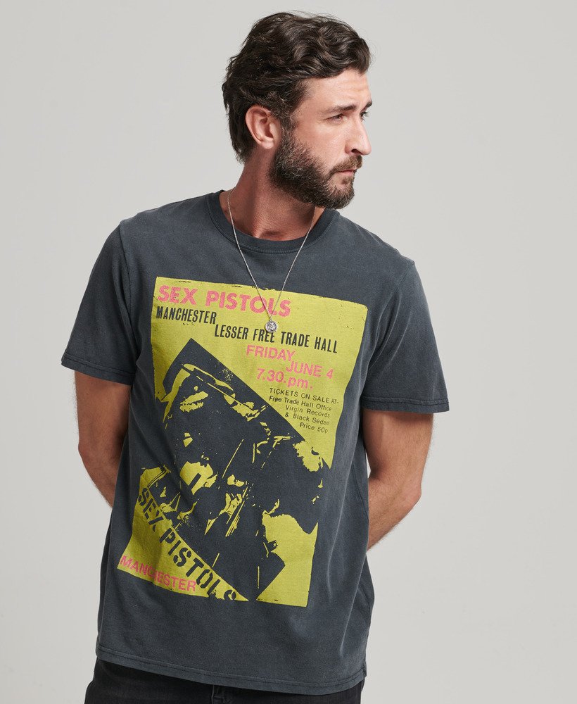 トップス sex PisTOLS mens Sex Pistols x Superdry Limited Edition T-shirt in Mid Back In