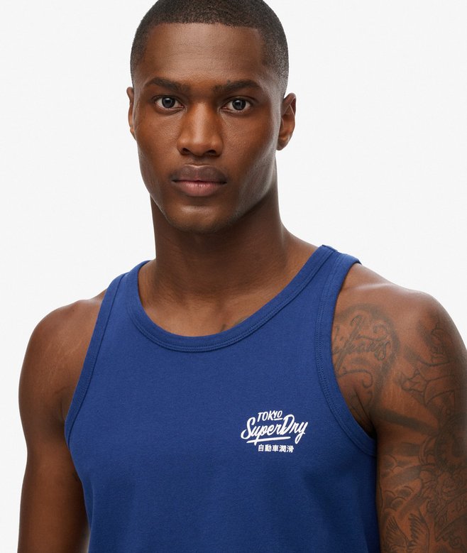 Contrast Script Vest