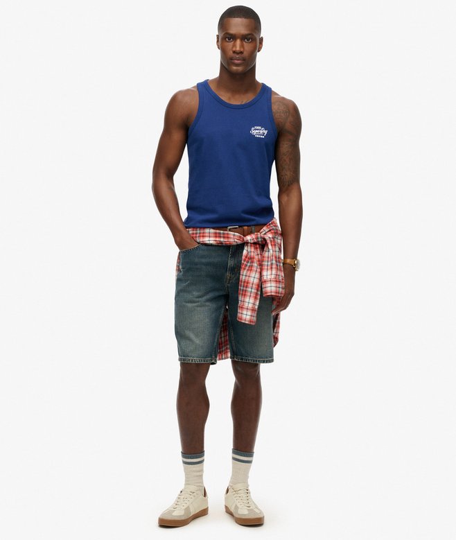 Contrast Script Vest