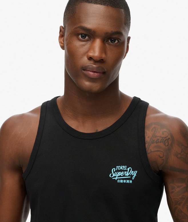 Contrast Script Vest