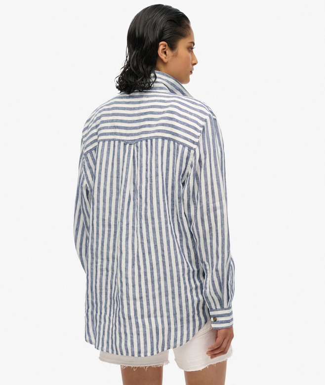 Casual Linen Boyfriend Shirt