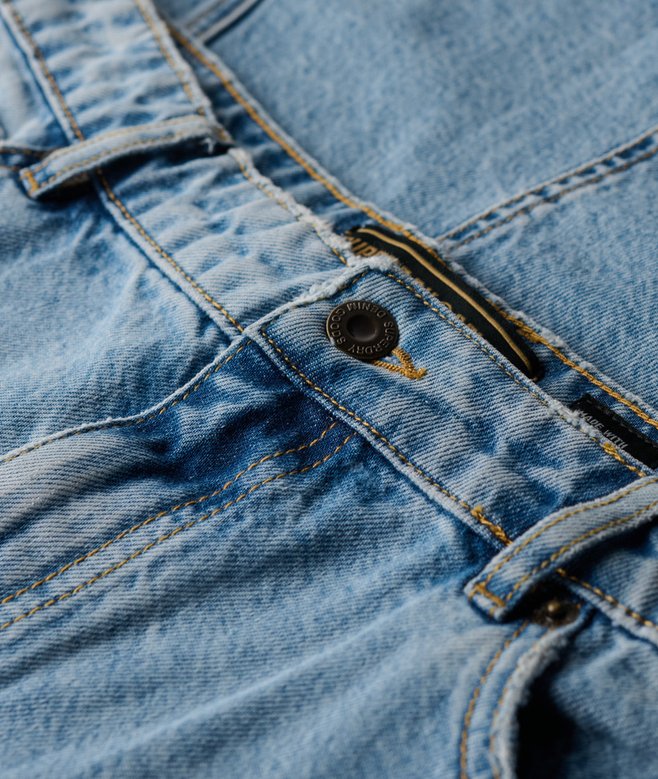 Denim Split Maxi Skirt