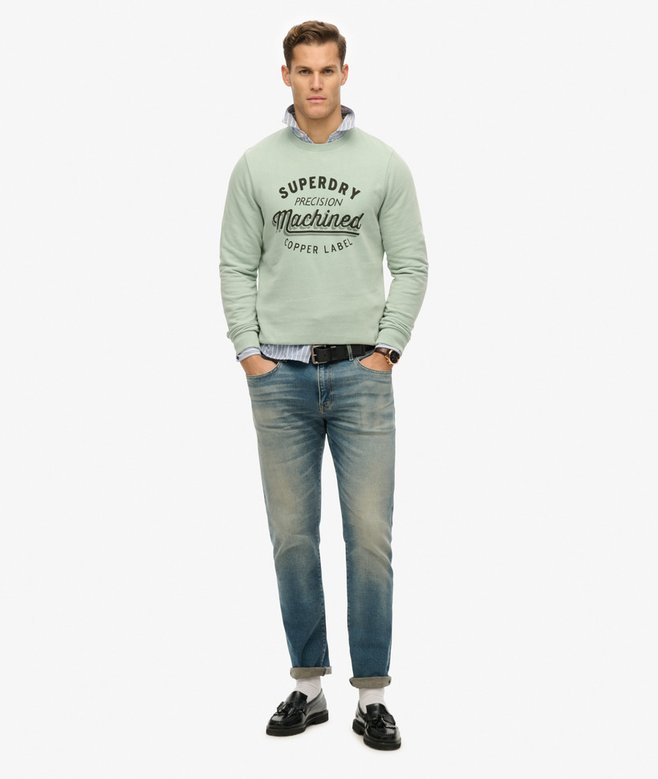 Vintage Wash Relaxed Crew Sweatshirt