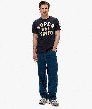 Vintage Athletic Stripe T-Shirt Image 2
