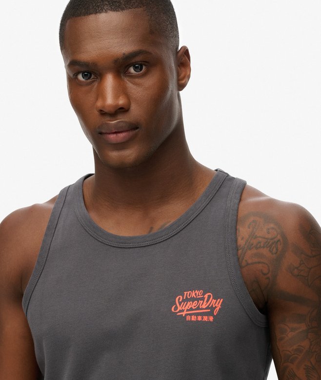 Contrast Script Vest