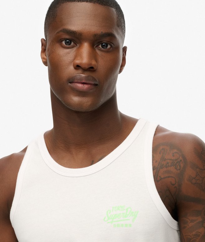 Contrast Script Vest