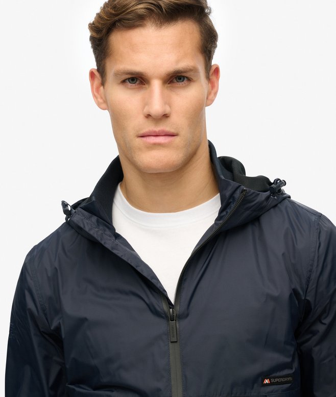 Hooded Logo Windbreaker Jacket