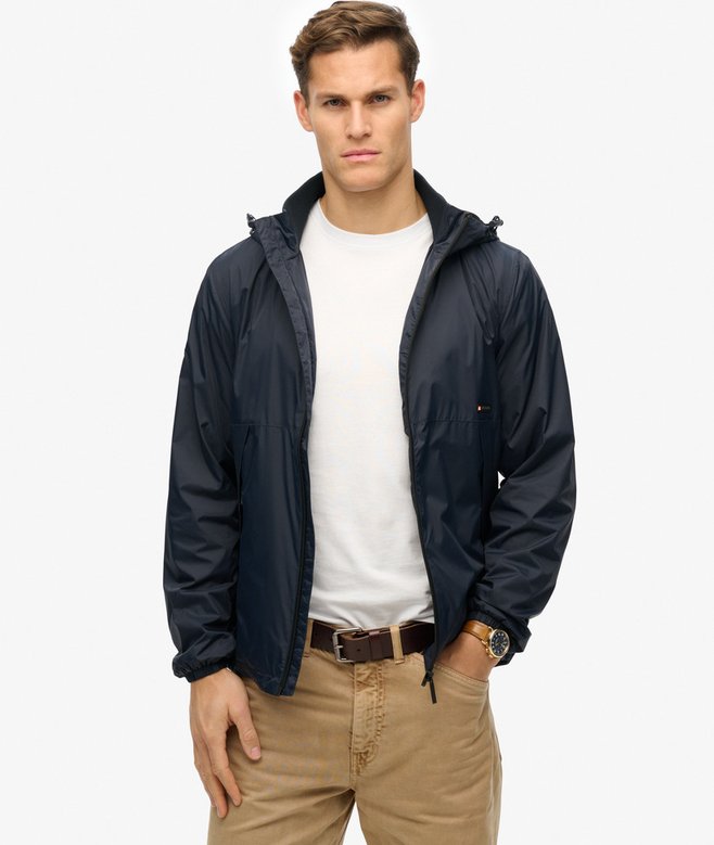 Hooded Logo Windbreaker Jacket