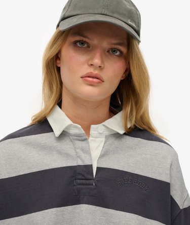 Athletic Essentials Stripe Rugby Top Image 3