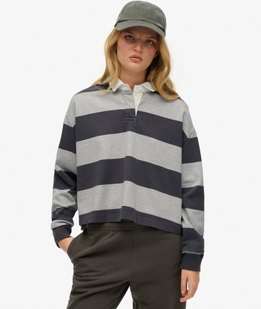 Athletic Essentials Stripe Rugby Top Image 1