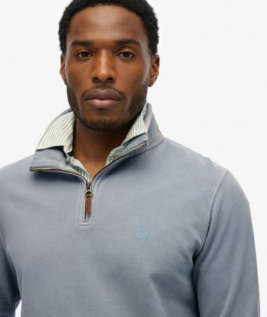 Klassischer Essential Pullover mit halblangem Reißverschluss Image 3
