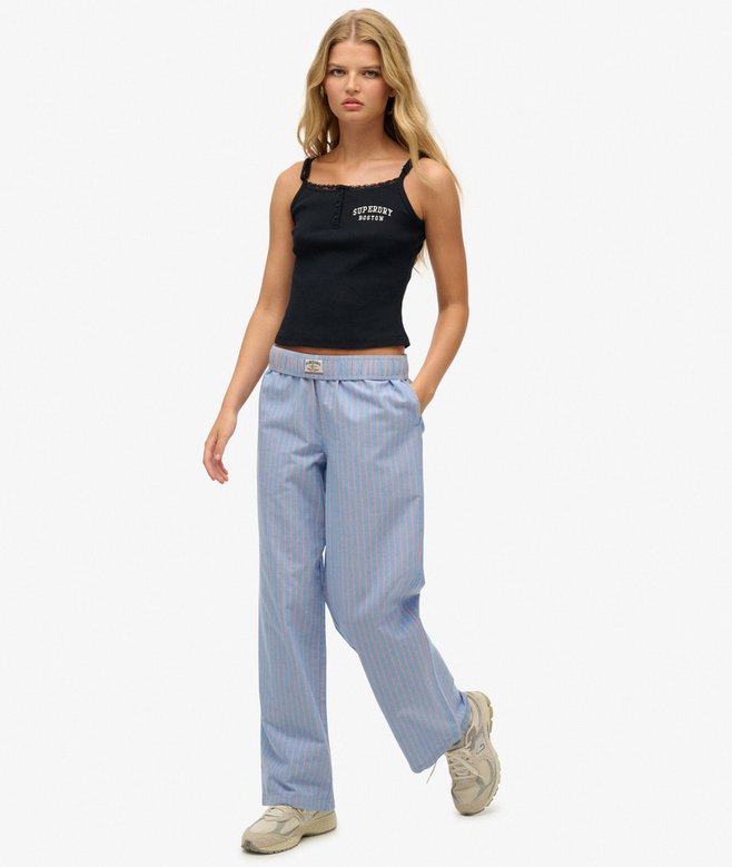 Organic Cotton Stripe Elasticated Trousers (3) 5 out of 5 stars, 3 reviews More Colours Available Price £24.49 Price reduced from £34.99 to You Save 30%