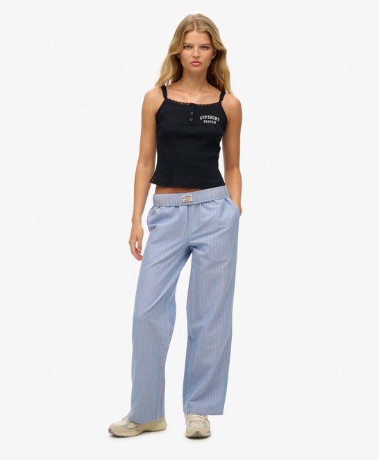 Organic Cotton Stripe Elasticated Trousers £24.49 (£34.99) + more up to 50% off Superdry deals
