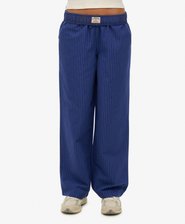 Cotton Stripe Elasticated Trousers