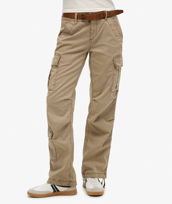 Low Rise Straight Cargo Pants