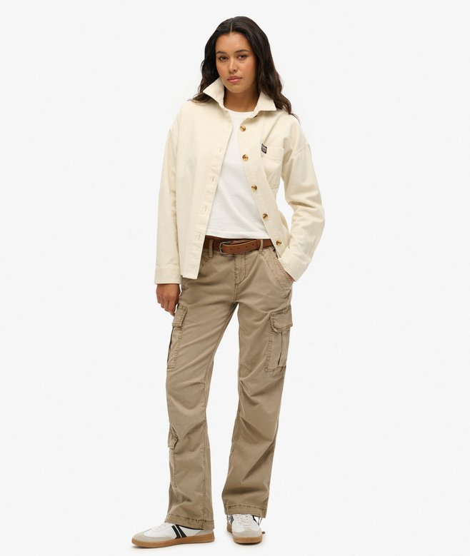 Low Rise Straight Cargo Pants