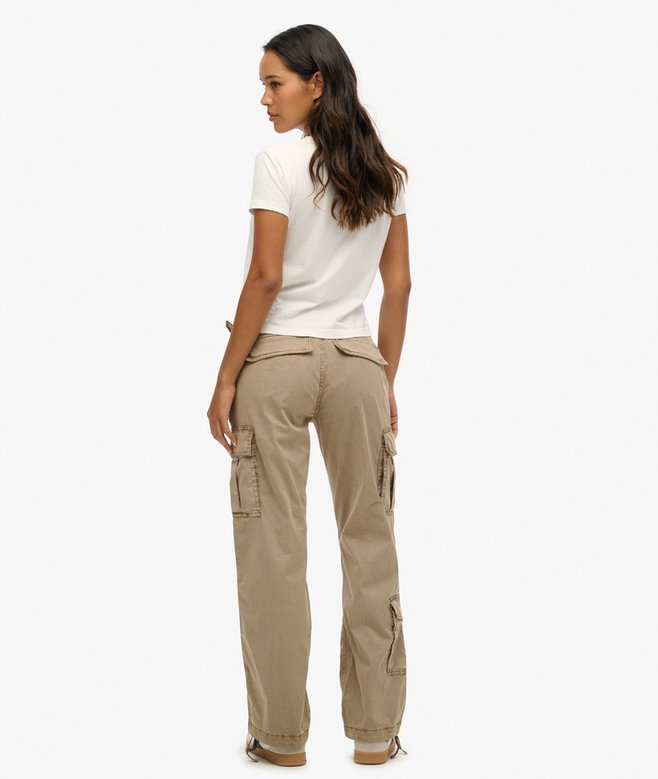 Low Rise Straight Cargo Pants