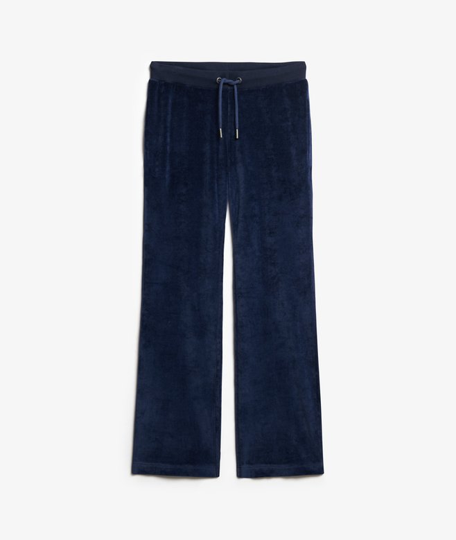 Velour Wide Leg Joggers