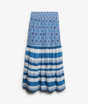 Printed Maxi Skirt Image 7