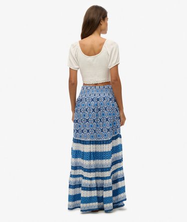 Printed Maxi Skirt Image 5