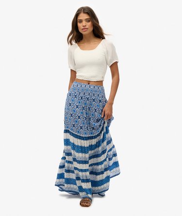 Printed Maxi Skirt Image 2