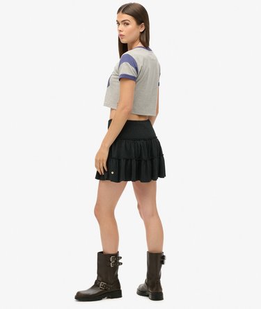 Tiered Jersey Mini Skirt Image 5