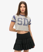 Tiered Jersey Mini Skirt