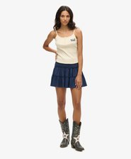 Tiered Jersey Mini Skirt