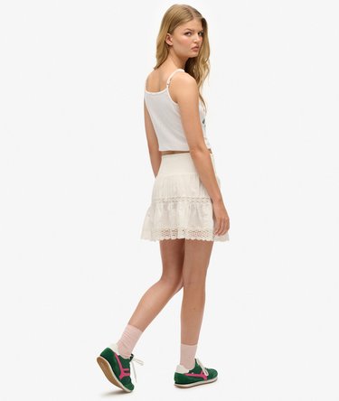 Ibiza Lace Mix Mini Skirt Image 5