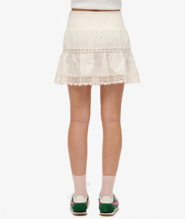 Ibiza Lace Mix Mini Skirt Image 3