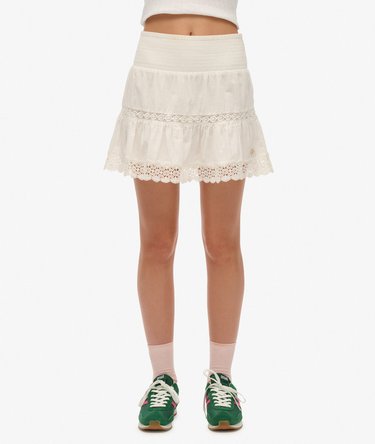 Ibiza Lace Mix Mini Skirt Image 2