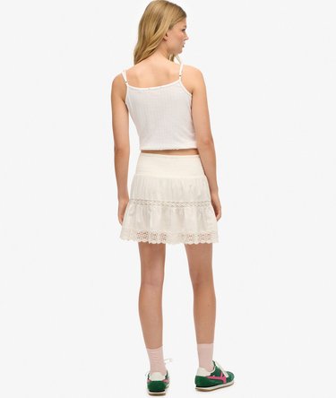 Ibiza Lace Mix Mini Skirt Image 6
