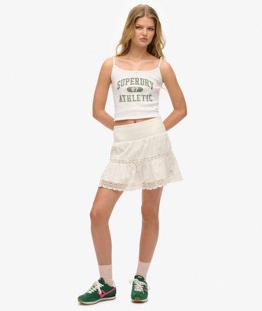 Ibiza Lace Mix Mini Skirt Image 4