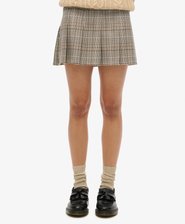 Low Rise Pleated Mini Skirt
