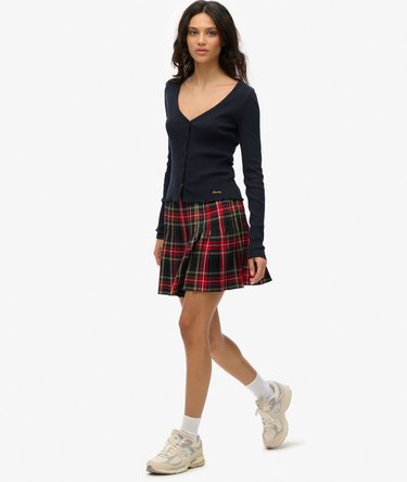 Check Mini Skirt Image 4