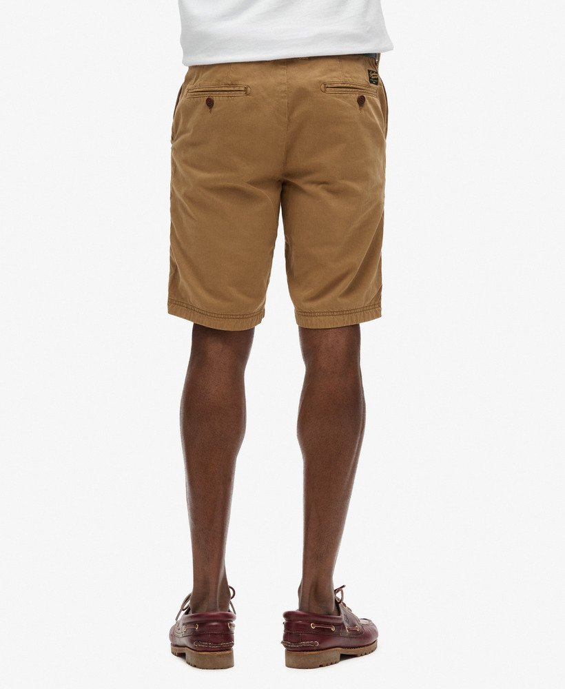 mens Vintage International Chino Shorts in Tobacco Brown | Superdry US