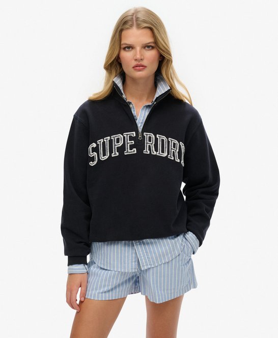 Sweat Superdry Violet Taille S - Occasion Très Bon état