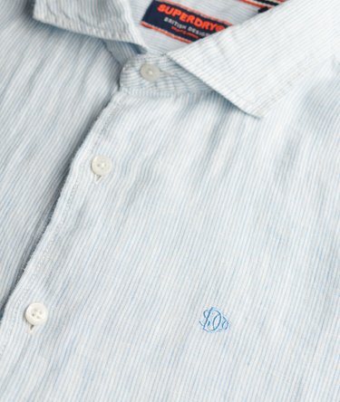 SD Embroidered Vacation Linen Shirt Image 5