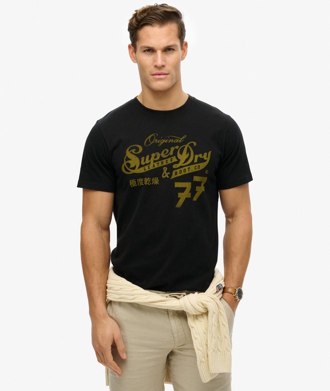 Leather & Boot Co Script T-Shirt
