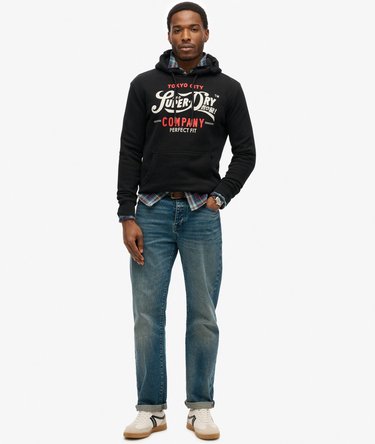 Perfect Fit Hoodie mit Schriftzug Image 2